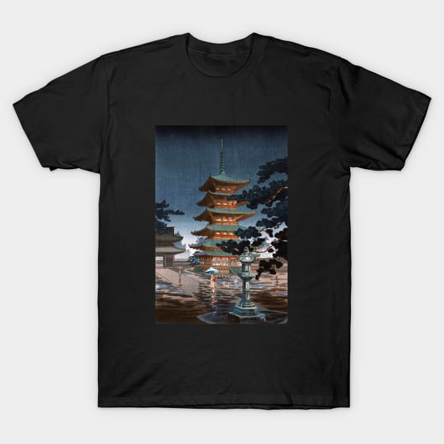 Nara Horyuji Temple by Tsuchiya Koitsu T-Shirt by Takeda_Art